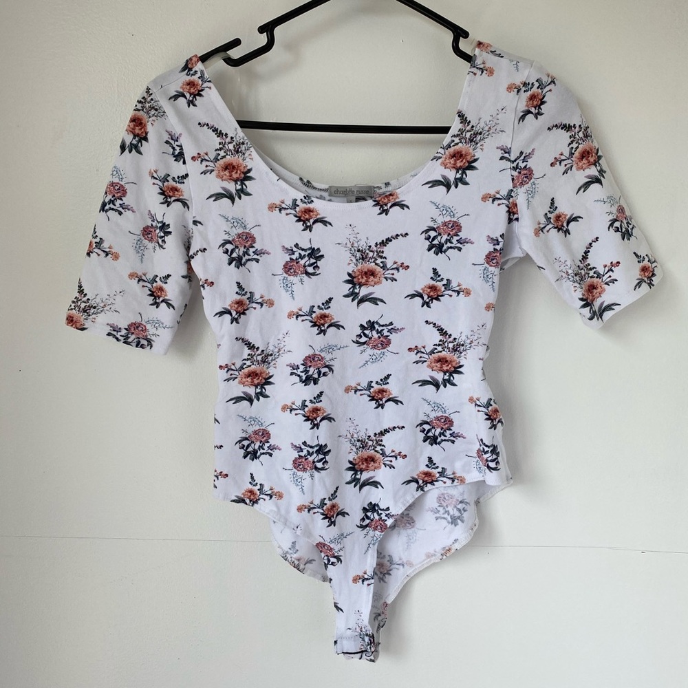 Flower Print Body Suit
